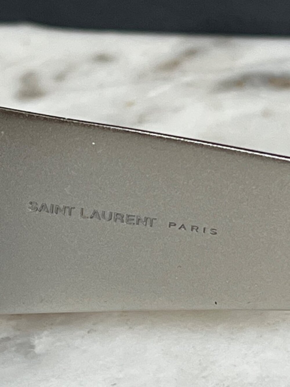 SAINT LAURENT SL 635 flat-top silver metal sunglasses - Picture 6 of 13